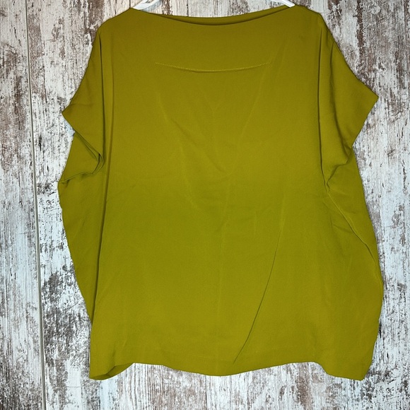 DVF 100% Silk Blouse | Mustard & Purple | P - Picture 3 of 7